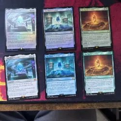 Water Wind Earth Crystal Lot of 6 (Regular) Final Fantasy NM Foil and non foil - Image 1
