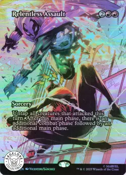 MTG Relentless Assault (Borderless) (25) | NM Foil | Marvel Eternal-Legal {MAR} - Image 1