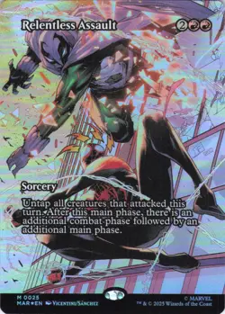 MTG Relentless Assault (Borderless) (25) | NM Foil | Marvel Eternal-Legal {MAR} - Image 2