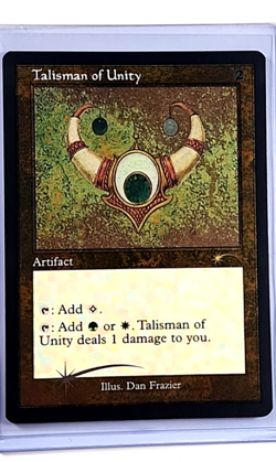 MTG Magic the Gathering Secret Lair Retro Frame Foil Etched Talisman of Unity - Image 1