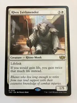 MTG Rhox Faithmender Commander: Tarkir: Dragonstorm Regular NM - Image 1