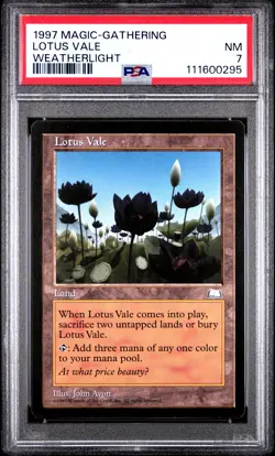 1997 MTG WEATHERLIGHT LOTUS VALE PSA 7 - Image 1