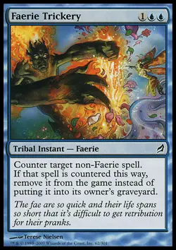 MTG Magic the Gathering Faerie Trickery (62/312) Lorwyn LP - Image 1