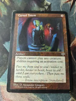 MTG Cursed Totem HP Mirage Magic The Gathering - Image 2