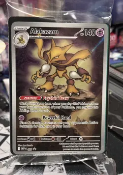 Pokemon TCG: Mega Evolution - Alakazam (MEP-009) ETB Black Star Promo sealed - Image 1