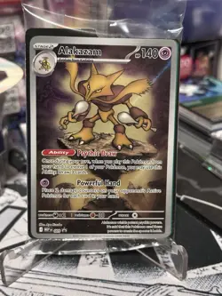 Pokemon TCG: Mega Evolution - Alakazam (MEP-009) ETB Black Star Promo sealed - Image 2