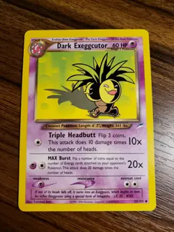 Dark Exeggutor 33/105 Vintage Pokemon Neo Destiny Set 2000 NM - Image 1