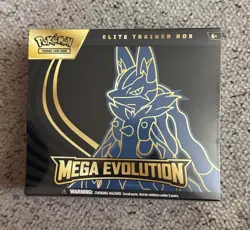 Pokemon Mega Evolution Elite Trainer Box Lucario ETB Factory Sealed In Hand - Image 1
