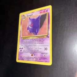 1999 Gengar Pokemon TCG 20/62 Fossil Set Non Holo Rare WOTC Superb Condition - Image 2