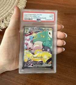 2025 POKEMON JOURNEY TOGETHER 183/159 IONOS BELLIBOLT EX ILLUSTRATION RARE PSA 9 - Image 1