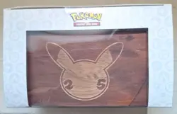 Pokemon 25th Anniversary Celebrations Wooden Deck Box. NEW IN BOX - Image 1
