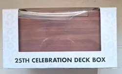 Pokemon 25th Anniversary Celebrations Wooden Deck Box. NEW IN BOX - Image 2