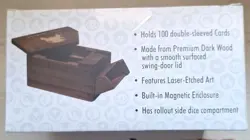 Pokemon 25th Anniversary Celebrations Wooden Deck Box. NEW IN BOX - Image 3