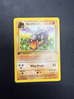 Pokemon TCG - Aerodactyl 16/62 1st Edition Fossil Non-holo - NM/LP - Image 1