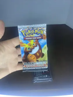 Pokemon Black & White Emerging Powers Booster Packs Set of 4 With Acrylic Cases - Image 3
