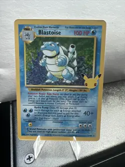 Pokemon TCG Blastoise 2/102 Celebrations: Classic Collection Holo NM/M - Image 1