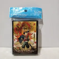 Ethan & Typhlosion 64 Sleeves Japanese Pokemon Center Limited Deck Shield New - Image 1