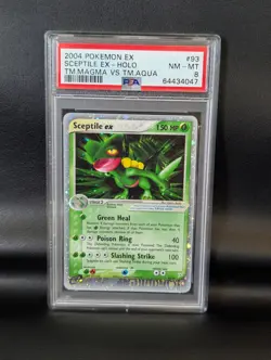 2004 Pokemon Sceptile ex 93/95 EX Team Magma vs Team Aqua TMTA PSA 8 NM-MT - Image 1