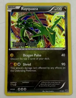 Rayquaza [Stamped Holo] #11/20 | 2012 Pokemon Dragon Vault (LP) - Image 1