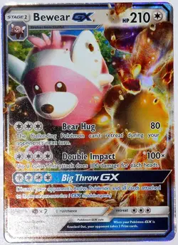 POKEMON Bewear GX SM34 - HOLO FOIL BLACK STAR PROMO (Jumbo/Oversized Size) NM - Image 1