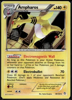 Ampharos 40/124 Cosmos Holo Dragons Exalted Pokemon Card - Image 1
