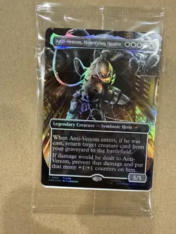 Marvel Legends Magic the Gathering Horrific Healer Agent Anti Venom Card New - Image 1