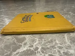 Yellow Bulbasaur Vintage Pokemon Trading Card Binder Damaged With Cards - Image 2