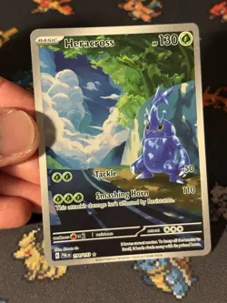 Pokemon Cards Heracross 194/193 Illustration Rare Paldea Evolved - (NM-) - Image 2