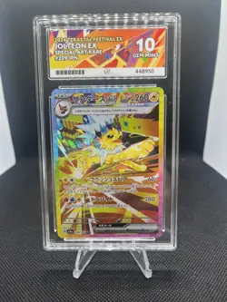 ACE 10 Jolteon EX TCG Card 209/187 Japanese Terastal Festival Pokemon TCG - Image 1
