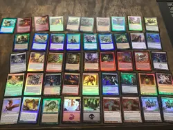 MTG Lot Of 130 Vintage Foil Magic Cards Early 2000’s Nice Mix All Foil! - Image 4