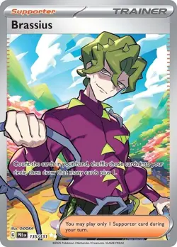 Pokemon TCG Brassius 135/131 2025 Prismatic Evolutions Ultra Rare Card - NM - Image 1
