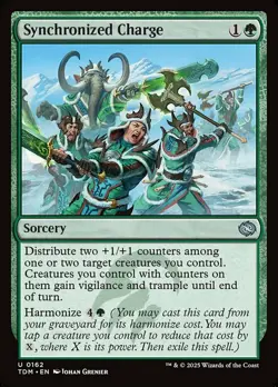 x4 Synchronized Charge - Foil U MTG Tarkir: Dragonstorm M/NM, English - Image 1