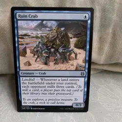 magic the gathering - Ruin Crab - Creature - Landfall - Uncommon - Blue - Island - Image 1