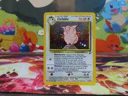Pokemon TCG Clefable Base Set 2 Holo Unlimited Rare 5/130 - Image 1