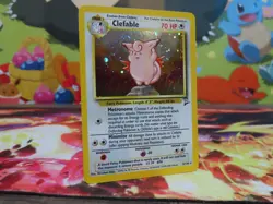 Pokemon TCG Clefable Base Set 2 Holo Unlimited Rare 5/130 - Image 2