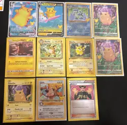 Pikachu & Raichu Pokemon Card Lot(11) w/ 1st Ed Jungle + Blastoise + ImakuniU - Image 1