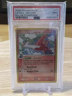 2006 Pokemon EX Holon Phantoms Latias Delta Species Reverse Holo #11/110 PSA 9 - Image 1