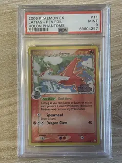 2006 Pokemon EX Holon Phantoms Latias Delta Species Reverse Holo #11/110 PSA 9 - Image 3