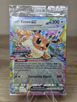 Eevee Ex 070/131 Prismatic Evolutions Stamped Promo Pokemon Surprise Box Sealed - Image 1