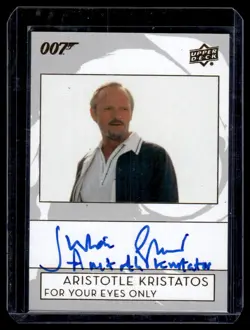 2019 UD Upper Deck James Bond Collection Autograph Julian Glover as Aristole - Image 1