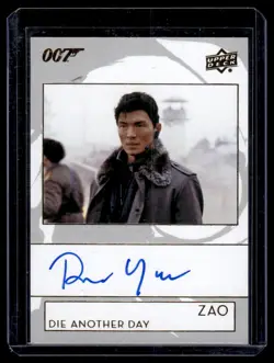2019 UD Upper Deck James Bond Collection Autograph Rick Yune as Zao Auto Die - Image 1