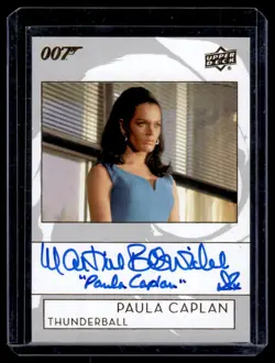 2019 UD Upper Deck James Bond Collection Martine Beswick as Paula Caplan Auto - Image 1