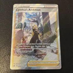 Cynthia's Ambition GG60/GG70 Crown Zenith Gallery Trainer NM/Mint Pokemon TCG - Image 1