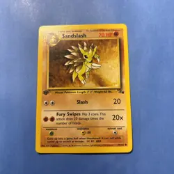 Pokemon TCG- Sandslash 41/62 Fossil - 1st Edition - WOTC 1999 - Image 1