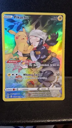 Pokemon TCG Pikachu TG05/TG30 Trainer Gallery Full Art Lost Origin, LP - Image 1