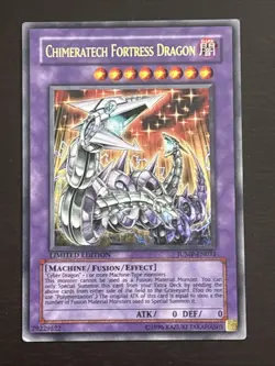 Chimeratech Fortress Dragon JUMP-EN031 Shonen Jump Limited Ultra Rare LP - Image 1