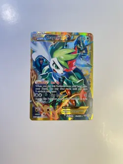Shaymin EX Full Art Gold Secret Rare Promo 77a/108 Roaring Skies Pokemon Card - Image 1