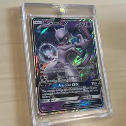 Pokemon Mewtwo GX TCG Full Art Holo Card 39/73 Shining Legends Ultra Rare - Image 1