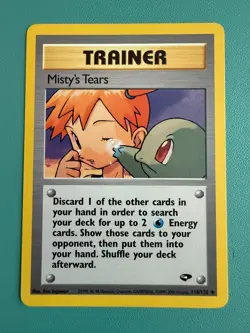 Trainer: Misty's Tears (118/132) Gym Challenge Regular Pokemon TCG card - Image 1