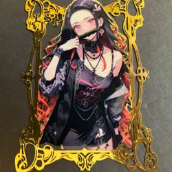 Goddess Story Gold METAL Card - Serial Number #014/100! Demon Slay Girl Anime - Image 1